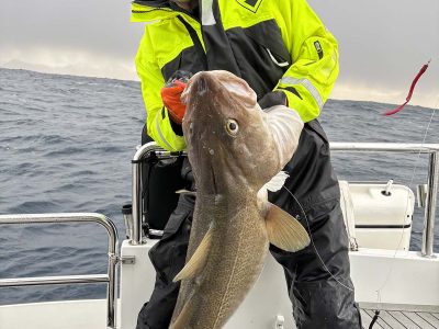 Glad gjest på fisketur