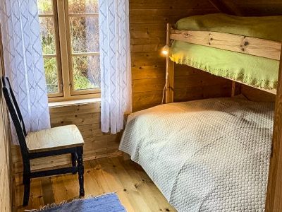 Køyeseng i rorbuen.