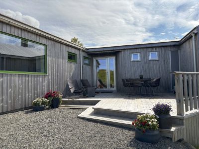 Inngangen til villaen.